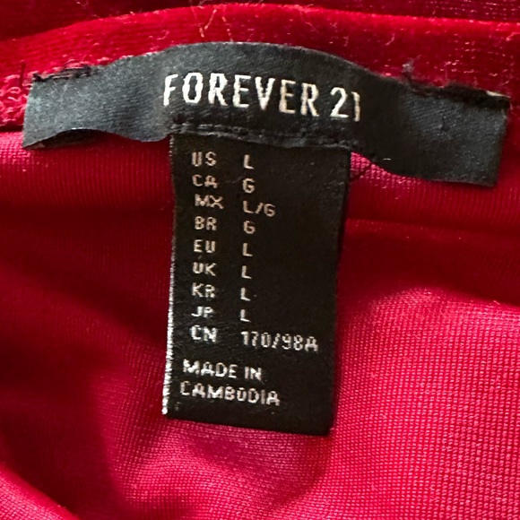 Red Velvet Cami Slit Dress - Picture 3 of 4